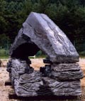 sculpture en granit de mitsunori Koike